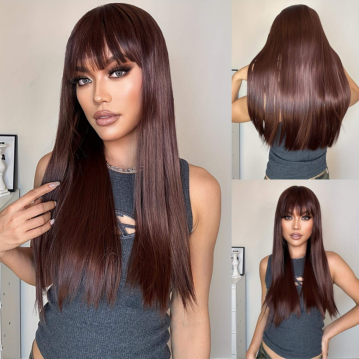 Crafted from select human hair; the texture far surpasses that of ordinary wigs.