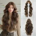 Extra-long, elegant wavy curls, fluffy and stylish.