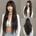 A sophisticated fringe design, exuding a smooth and mature feminine charm.
