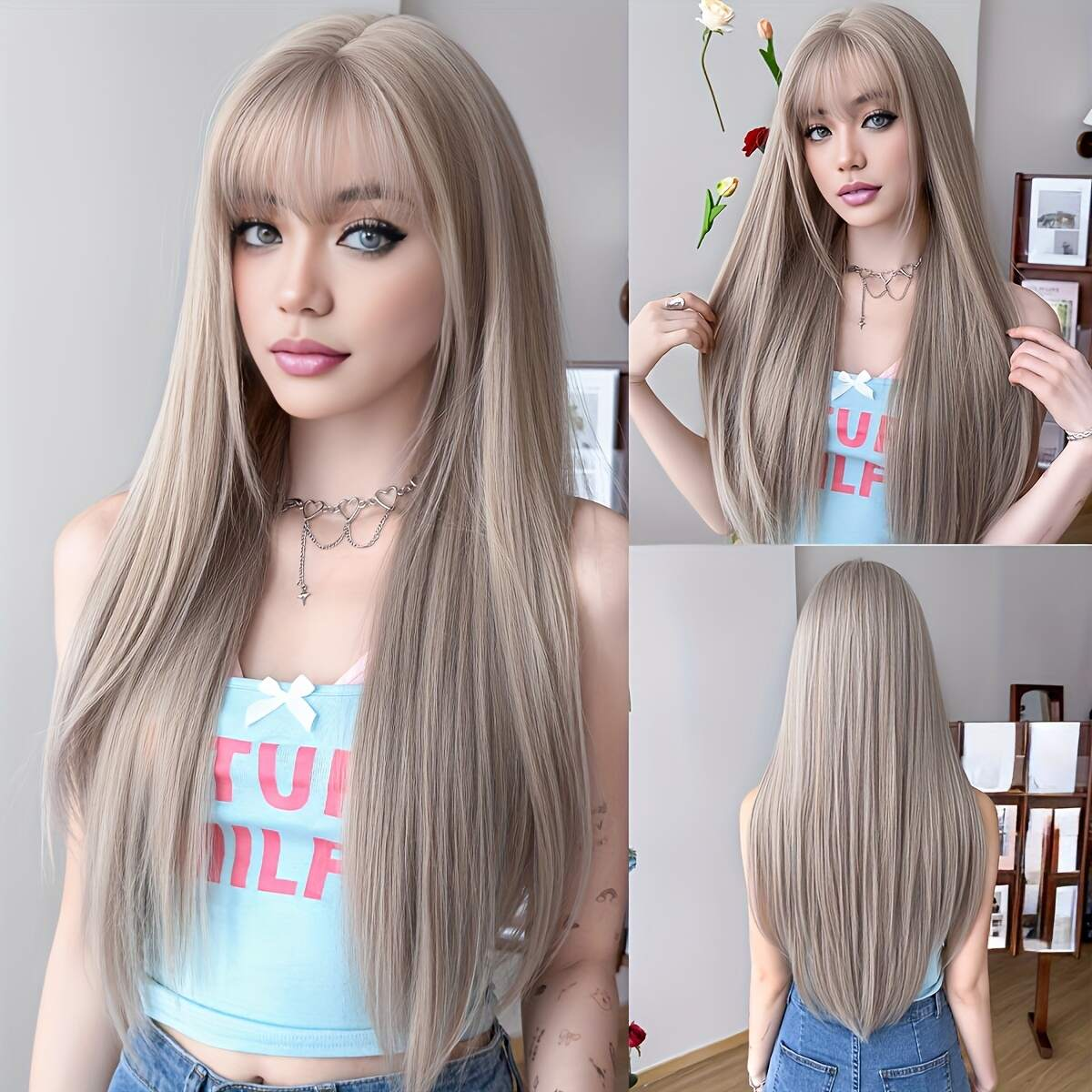 Flat, limp hair at the crown makes your face look larger; human hair extensions instantly transform the look.