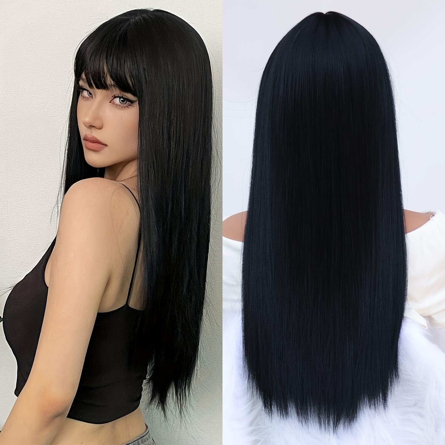 Real human hair with a realistic scalp, the parting is transparent and super realistic.