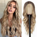 Light brown long straight wig