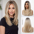Long, straight hair parted in the middle exudes an elegant temperament.
